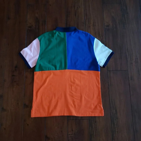 Polo Ralph Lauren Men’s Multi Color Slim Fit Big Pony Mesh Polo Shirt Size Large - Picture 9 of 12